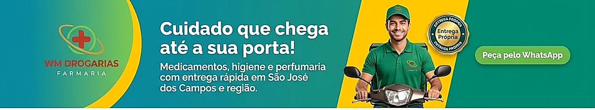Cuidado que chega até a sua porta — entrega própria em São José dos Campos